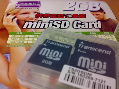 トランセンド社製2GB（TS2GSDM）